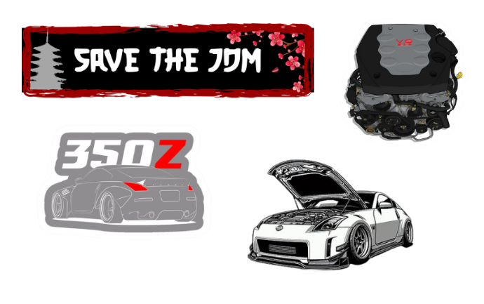 Save the JDM - 350z Edition Sticker Pack (Limited)