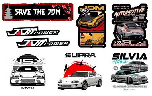 Save the JDM Sticker Pack