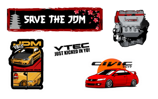 Save the JDM - Honda Civic Edition Sticker Pack (Limited)